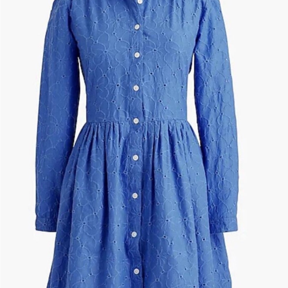 J. Crew Factory Blue shirt Dress